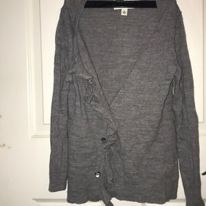 Gray cardigan